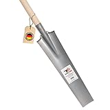 SHW-FIRE Drainierspaten - Trittschutz, 90cm lang mit T-Griff, robust und ideal für Drainage- und Pflanzarbeiten
