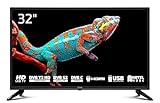 DYON Enter 32 Pro X2 (2024) 80 cm (32 Zoll) Fernseher (Triple Tuner (DVB-C/-S2/-T2), Hotelmodus, USB-Media Play.) Schwarz