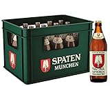 SPATEN Münchner Hell Flaschenbier, MEHRWEG im Kasten, Helles Bier aus München (20 x 0.5 l