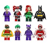 SHEHello 8-teiliges Minifiguren-Bausteinset mit Zubehör Adventskalender-Sammelset Benutzerdefiniertes Minifiguren-Sammlerstück Kompatibel mit der Lego Super Heroes-Serie