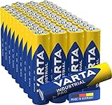 VARTA Batterien AAA, 40 Stück, Industrial Pro, Alkaline Batterie, 1,5V, Vorratspack in umweltschonender Verpackung, Made in Germany [Exklusiv bei Amazon]