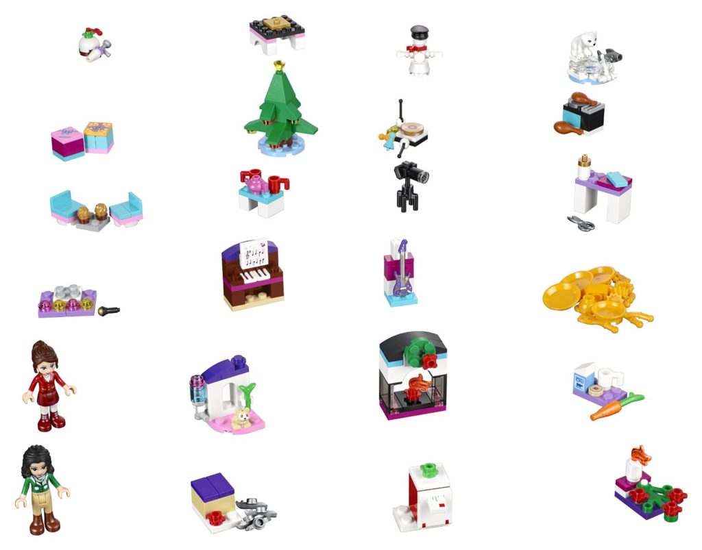 Lego Friends 41131 Adventskalender 2016 EAN 5702015593670 Inhalt