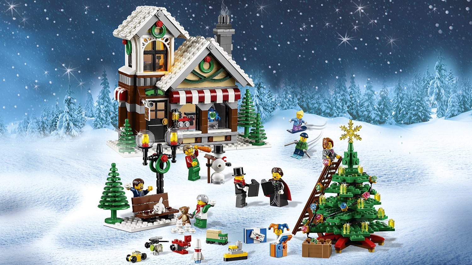 Weihnachtlicher Spielzeugladen Lego 10249 Preisvergleich