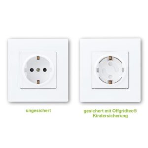 Offgridtec Steckdosensicherung Bestseller montiert