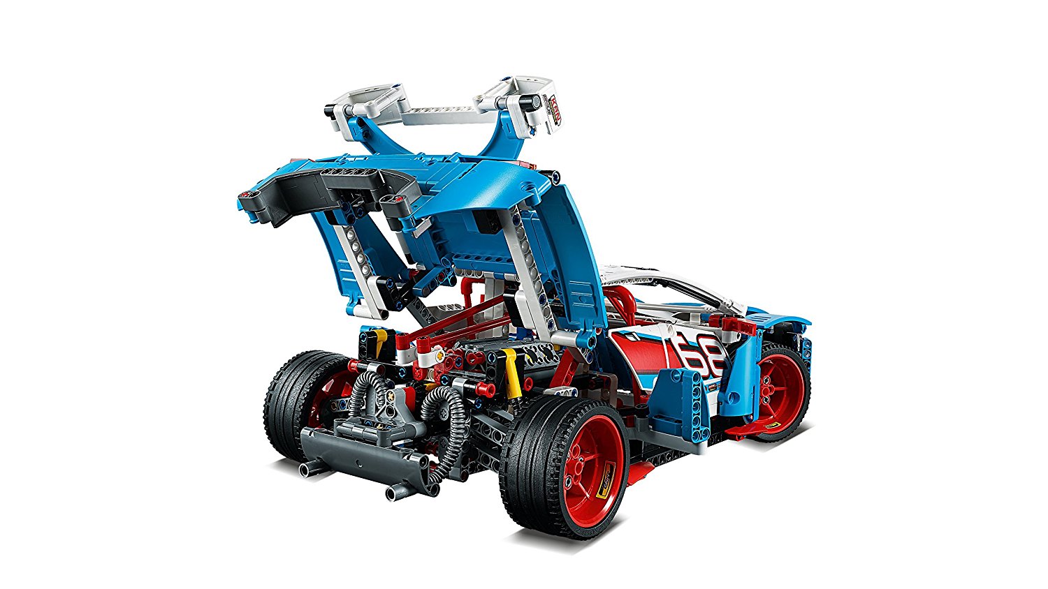 Lego 42077 - der Motor im Heck