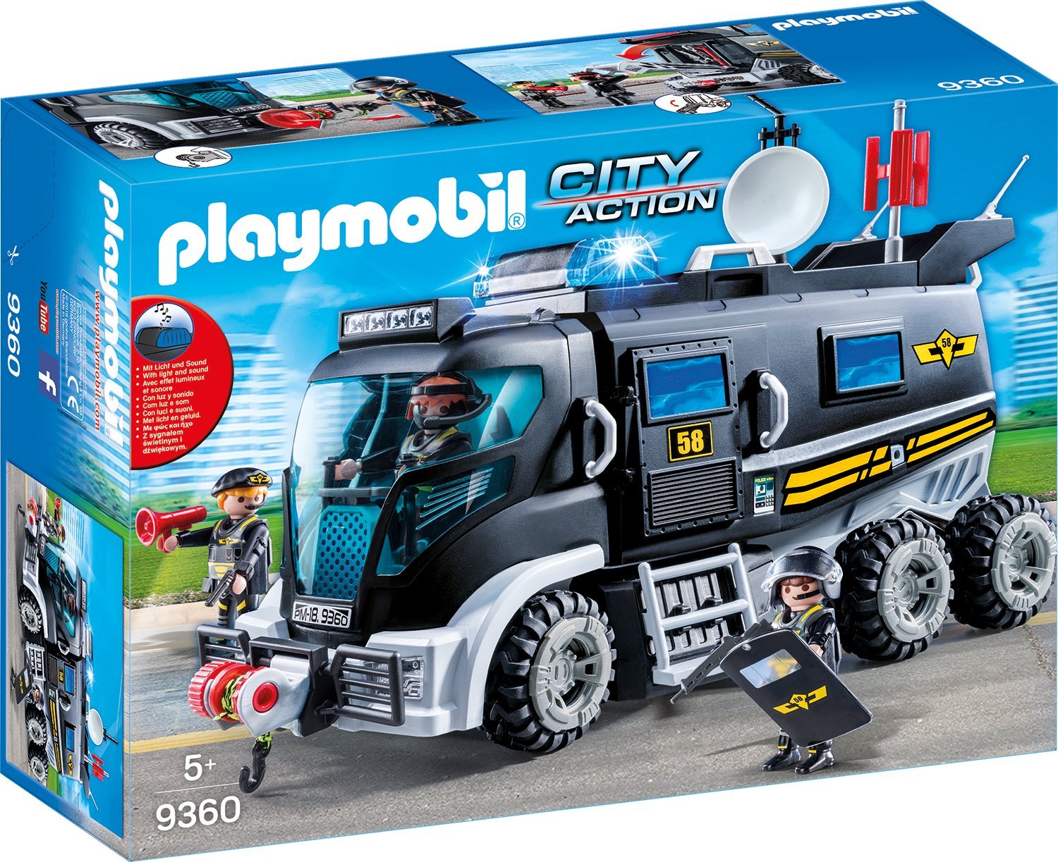 Playmobil 9360 SEK-Truck mit Licht und Sound