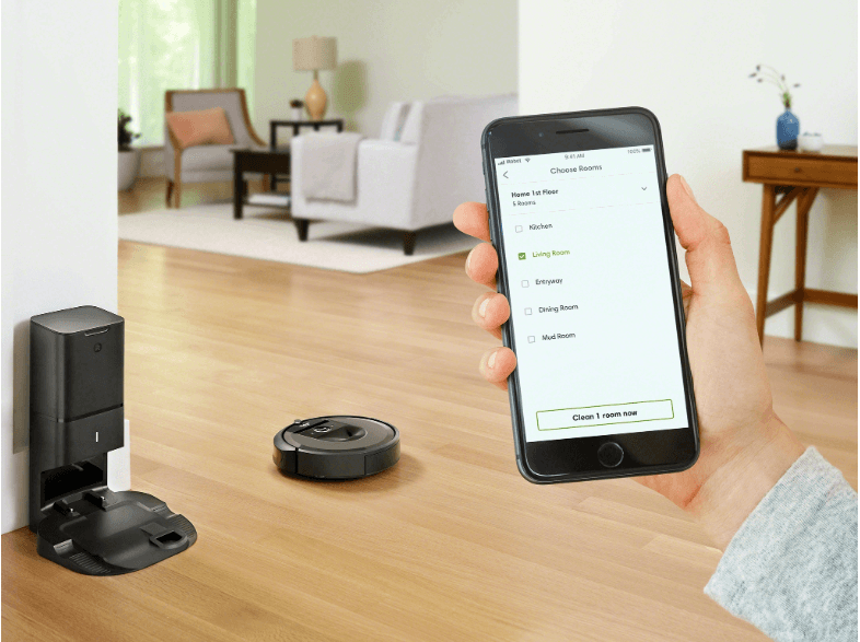 Mit dem neuen iRobot Roomba i7 kannst Du wählen, welche Räume gereinigt werden sollen. Das ist ein großer Unterschied zu den bisherigen Roombas.