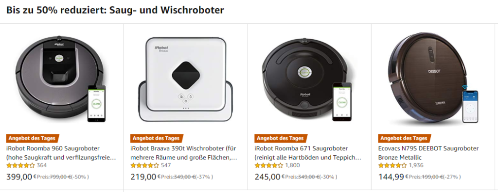 Roomba 960 Saugroboter unter 400 Euro