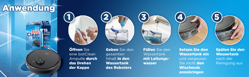 BotClean Bodenreiniger Anwendung