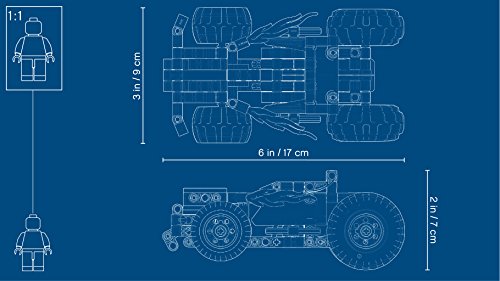 LEGO 42073 Größe des Modells - Pull Back Auto