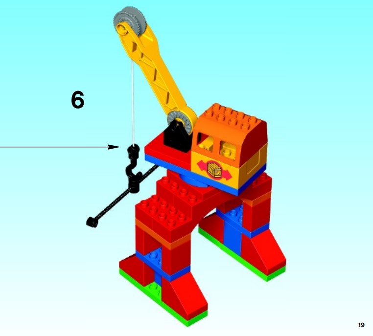 Der Kran aus dem Lego 10508 Duplo Eisenbahn Superset