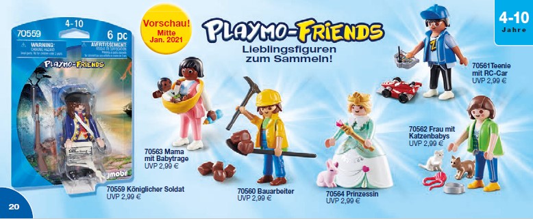 Playmobil 2021 - die Playmo-Friends im Januar