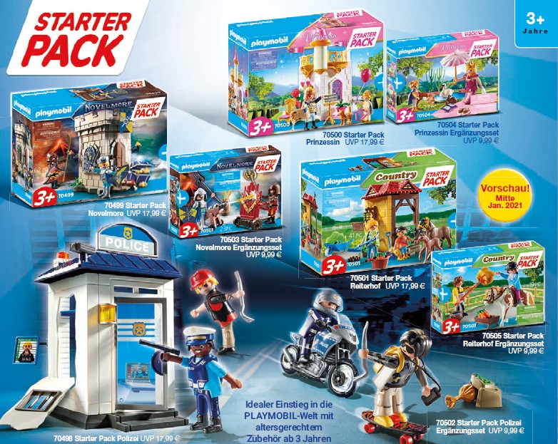 Playmobil 2021 - die Starterpacks im Januar