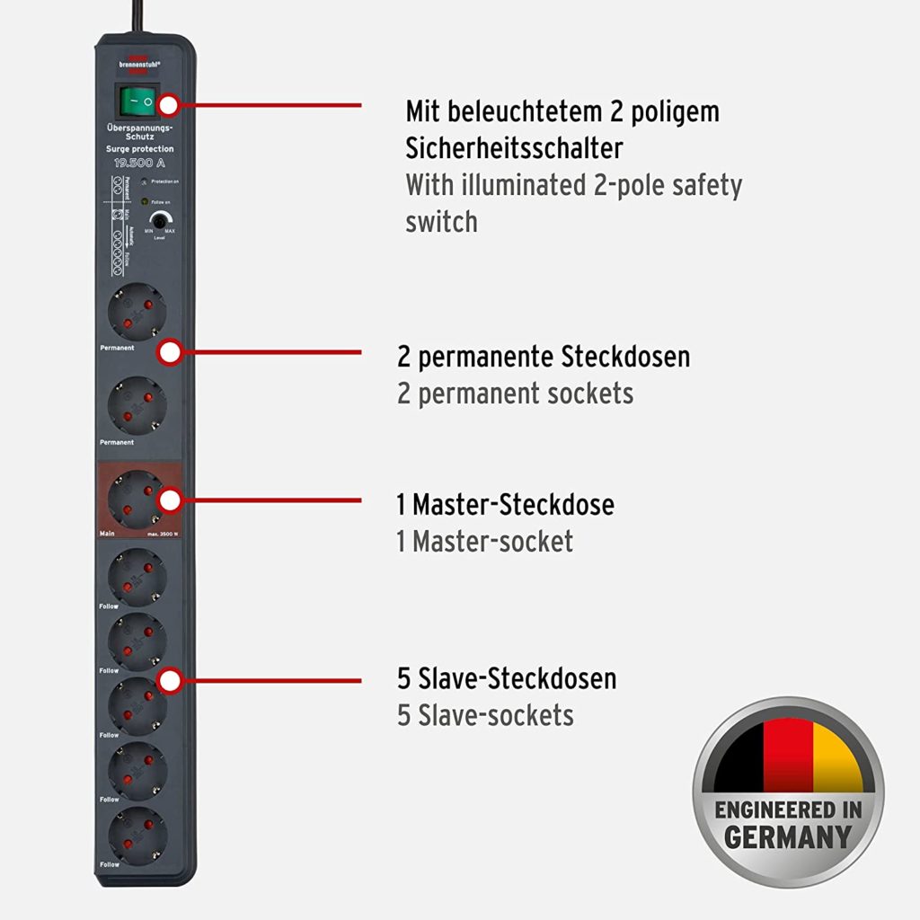 brennenstuhl Steckdosenleiste Master Slave
